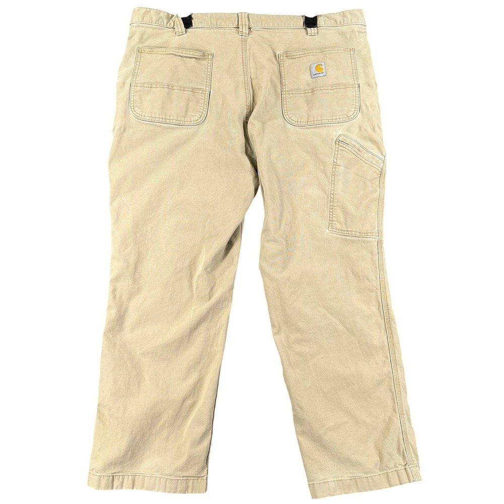 Carhartt BN2291-M Canvas Work Pant Mens 40x27 Rugged Flex Khaki Utility Workwear